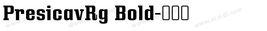 PresicavRg Bold字体转换